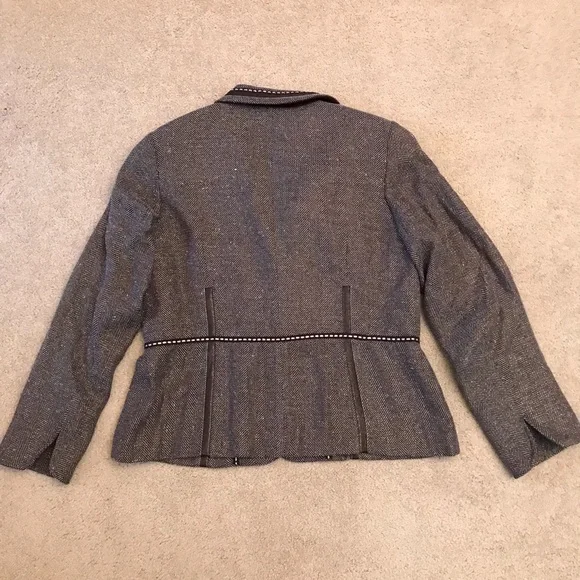 Coldwater Creek Shimmer Herringbone Blazer Jacket NEW Womens Size 14 Large Gift - Picture 3 of 12